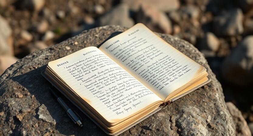 Mike Turner's survival journal, documenting his final days in the wilderness.