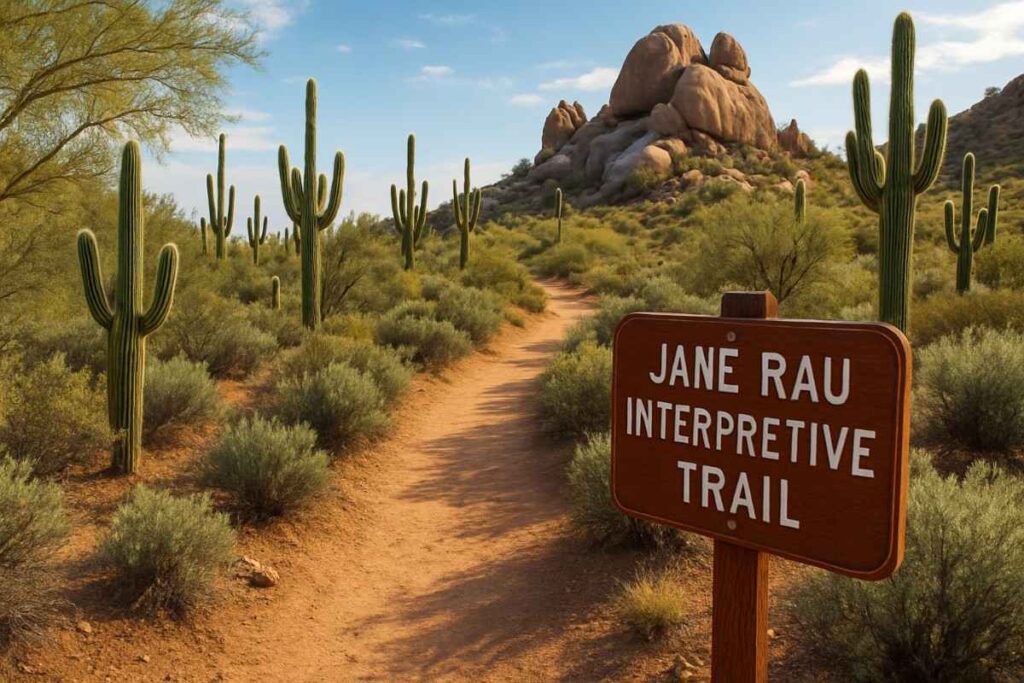 Family-friendly stroll along Jane Rau Interpretive Trail in North Scottsdale