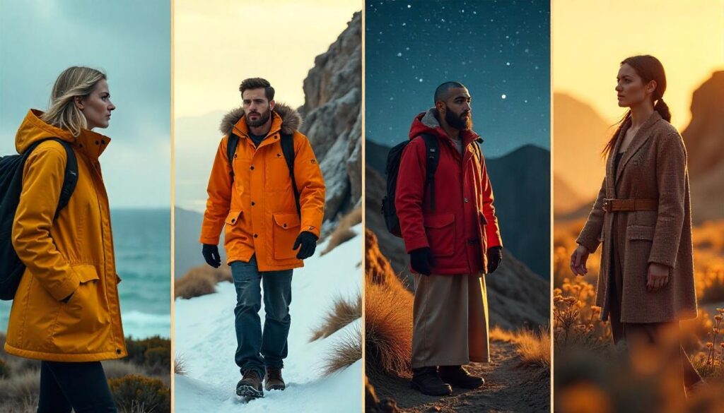 Diverse hiking terrains including coastlines, mountains, forests, and deserts
