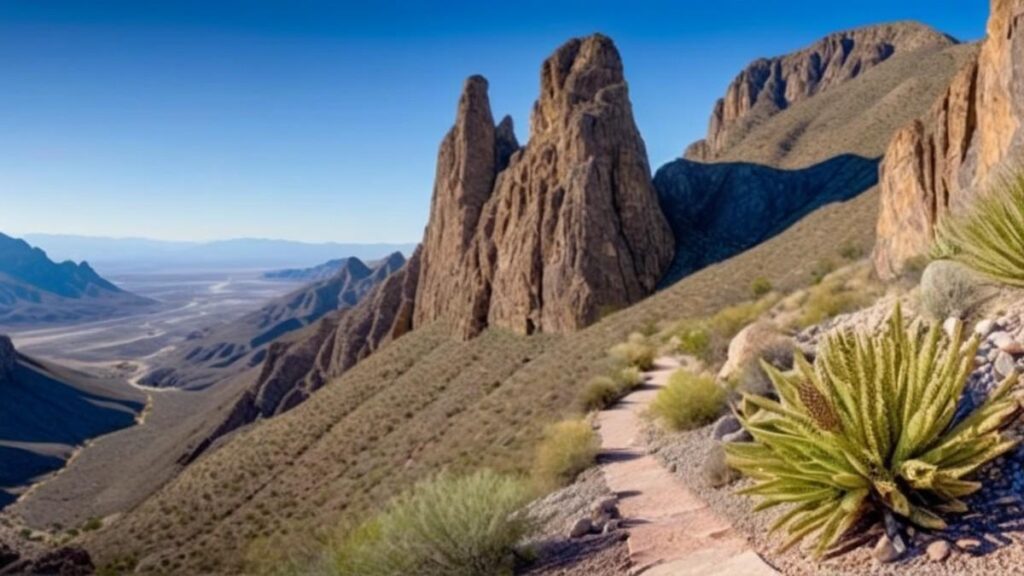Lost Mine Trail in Big Bend National Park – rugged desert hike with rocky inclines and sweeping mountain views