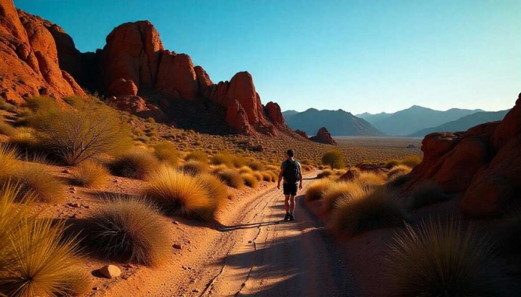 Shaw Butte Trail in Scottsdale with striking desert rock formations, sparse vegetation, and mid-morning sunlight.