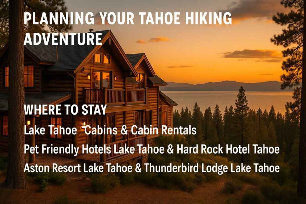 Planning your hiking advnture in Lake Tahoe.