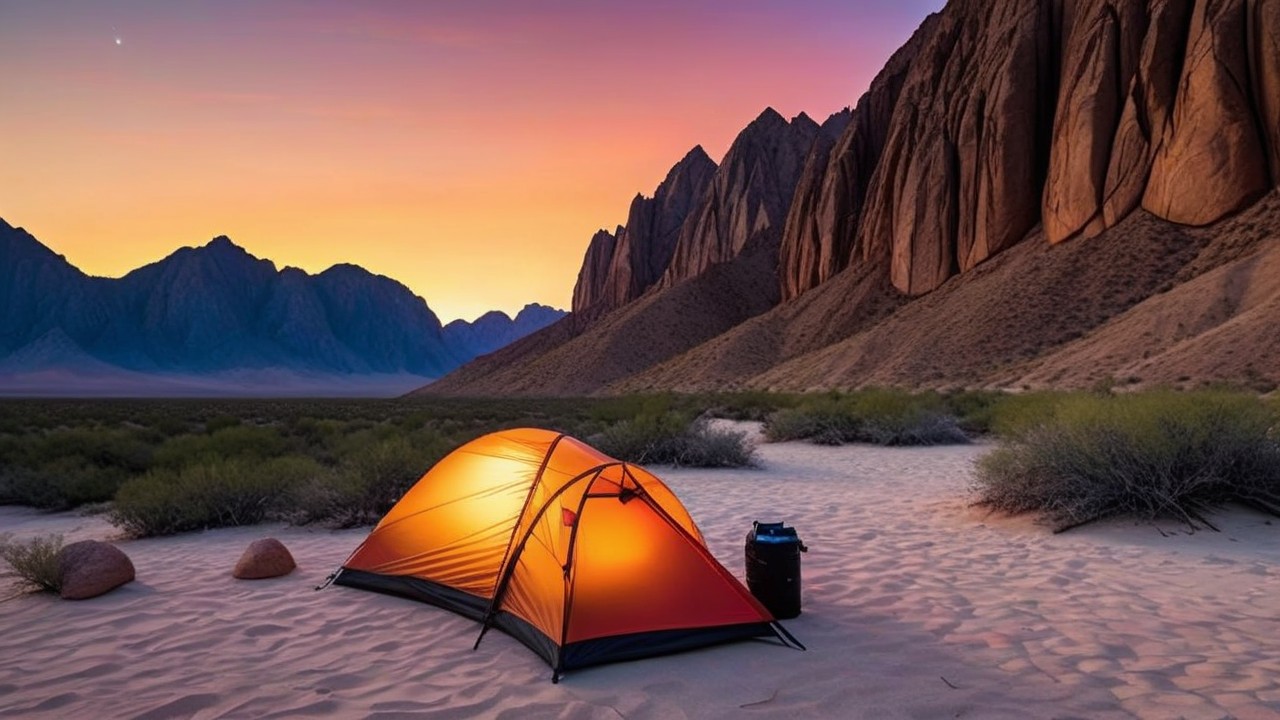 Camping at one of the best hikes in Joshua Tree