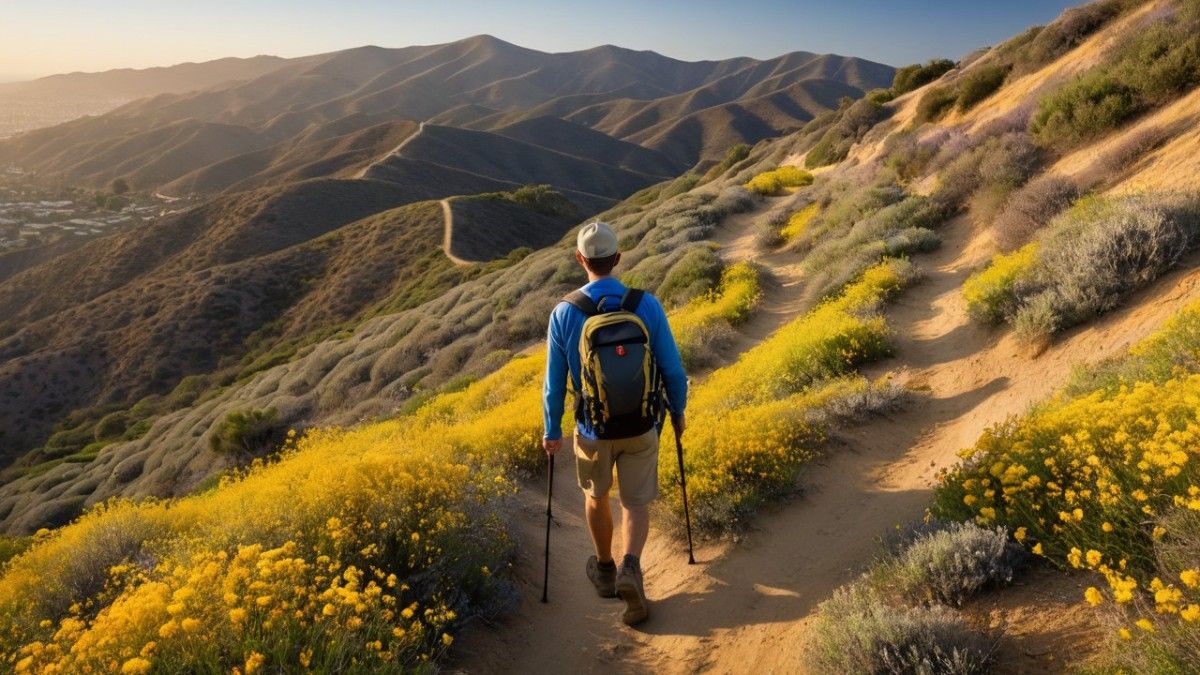 Hiker doing hiking over the best hikes in Los Angles