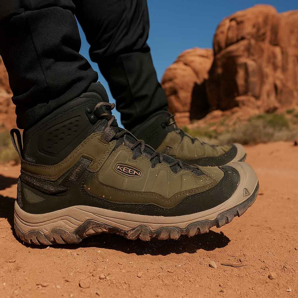 Testing Keen Targhee IV Mid Waterproof on sand and desert.