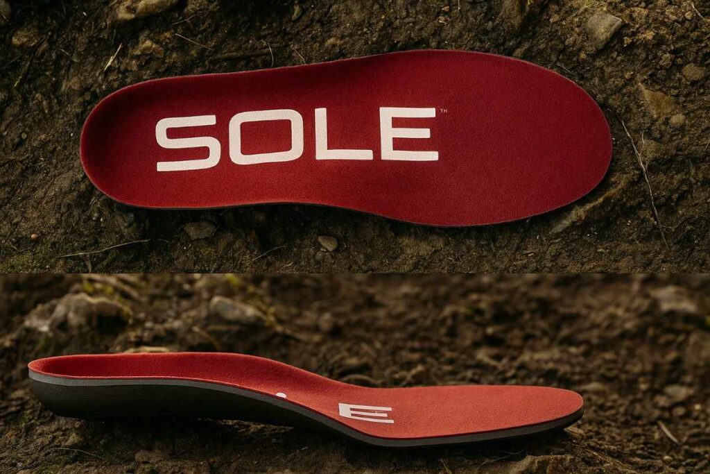 SOLE Active Thick moldable insole for hiking and long miles with thick cushioning.