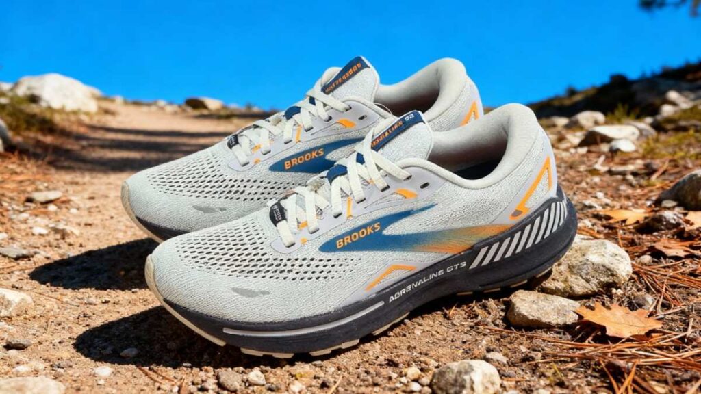 Close-up of pair of Brooks Adrenaline GTX 23.