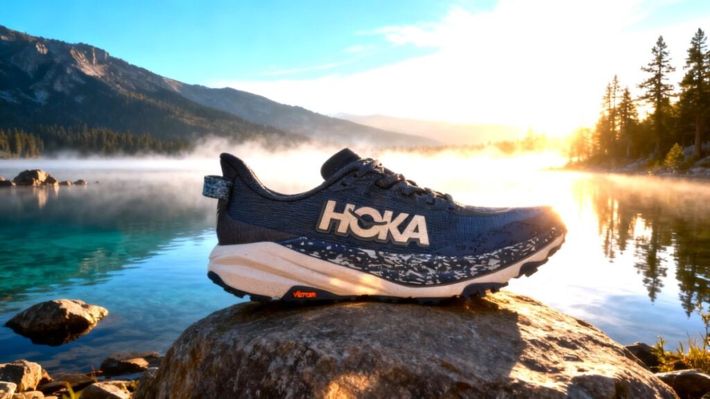 HOKA Speedgoat 6 GTX Outdoor shot.