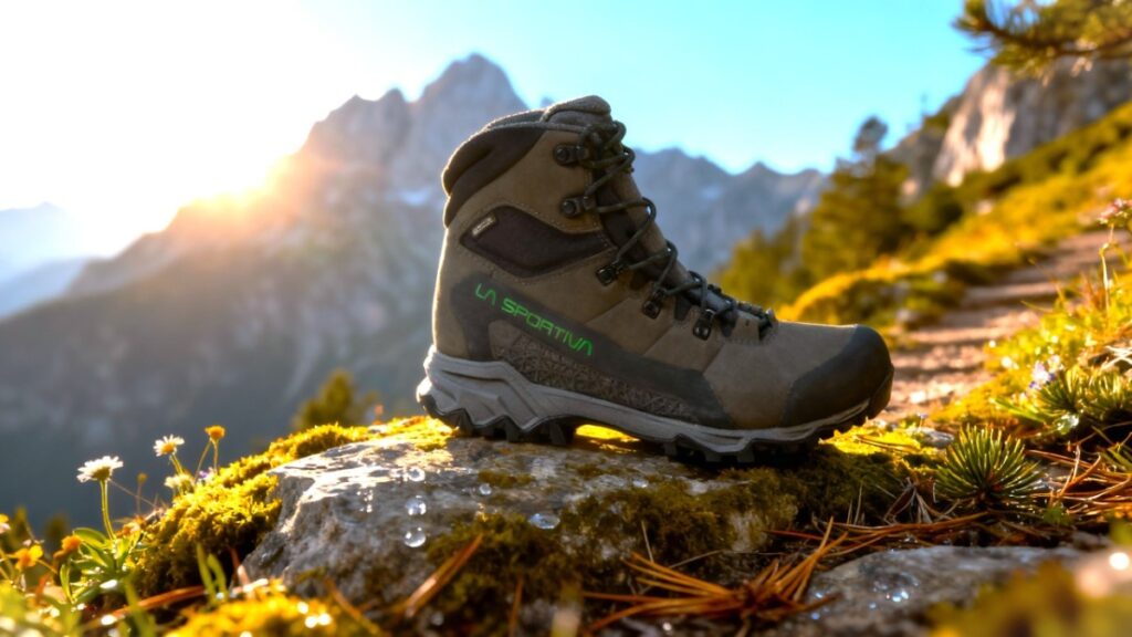 La Sportiva Nucleo high II GTX outdoor shot.