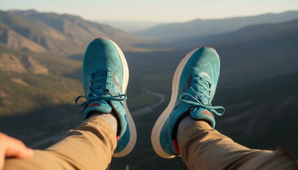 Above angle view of Saucony Triumph 20.