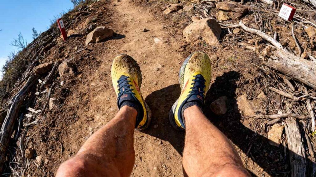 Above selfie type shot of Brooks Hyperion Tempo.