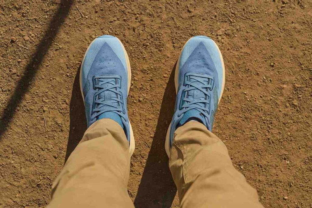 Above angle view of New Balance FuelCell Rebel v4.