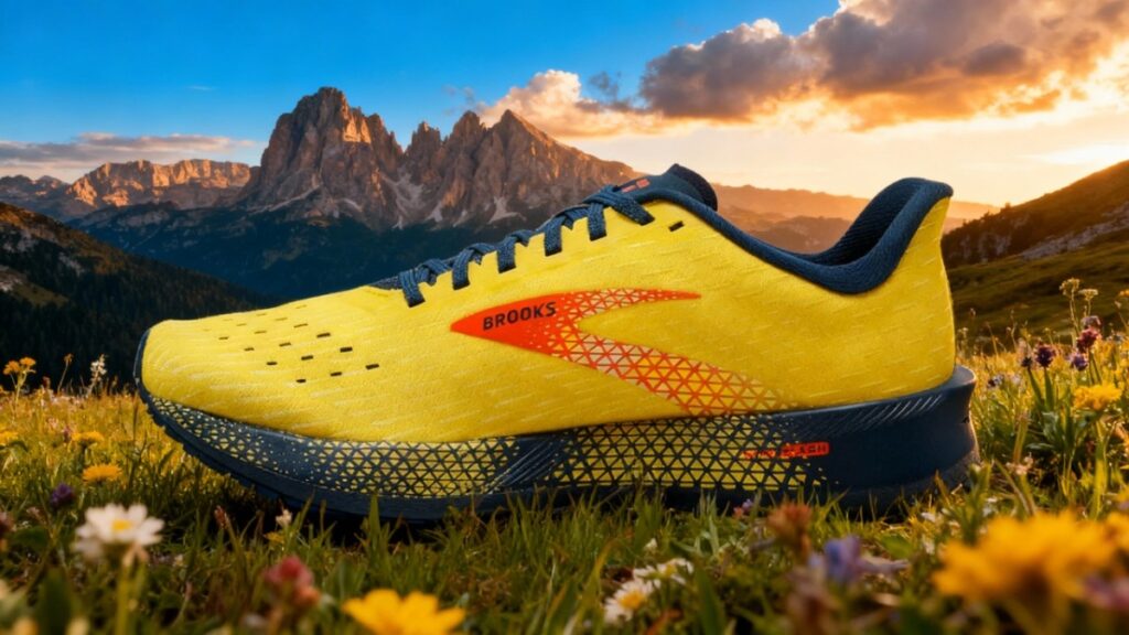 Close-up of Brooks Hyperion Tempo.
