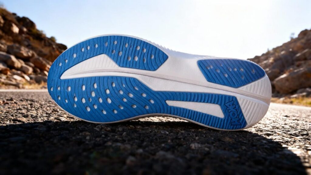 Close-up of outsole of HOKA Mach 6.