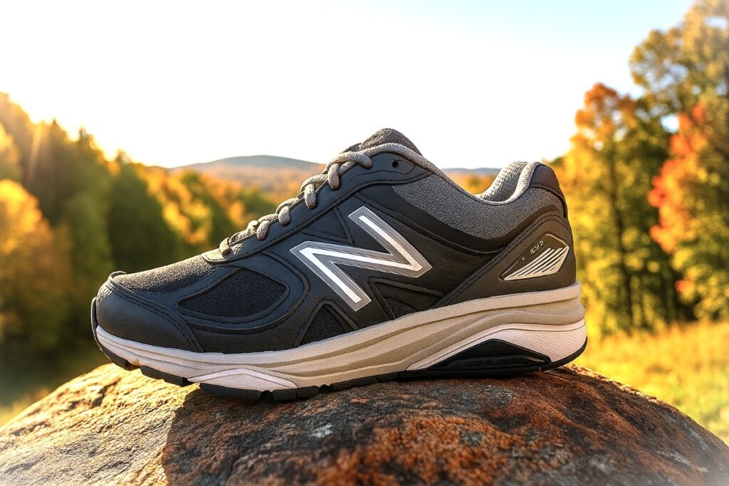 Close-up of New Balance 1540v3.