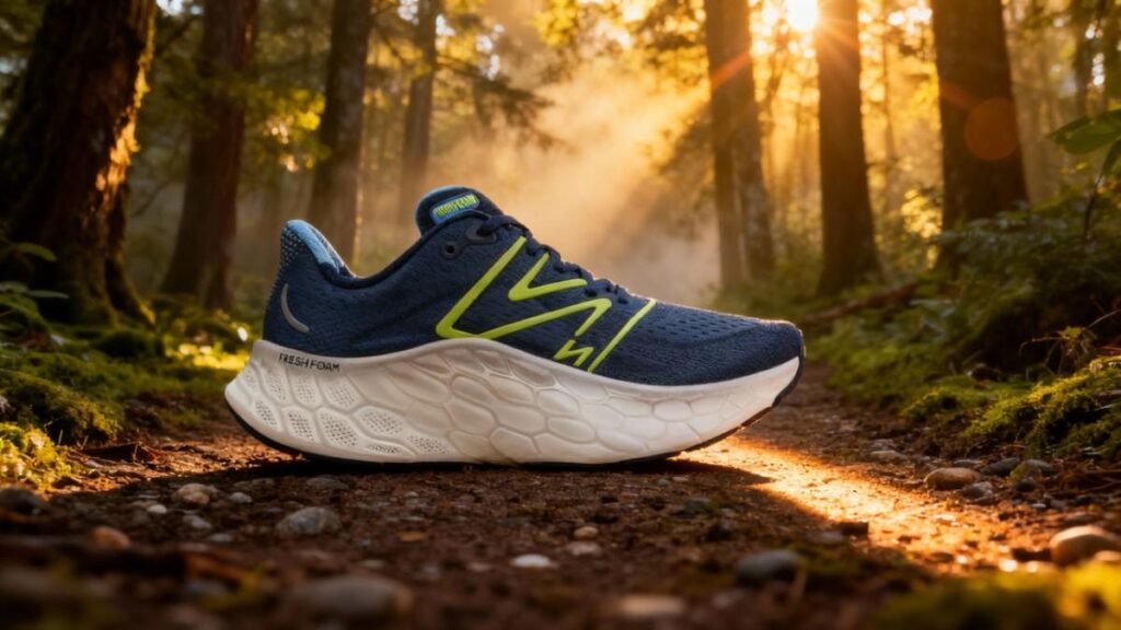 New Balance Fresh Foam X More v4 Outdoor Shot.