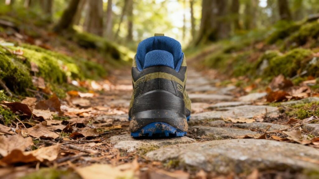 Heels view of Salomon Speedcross 5.