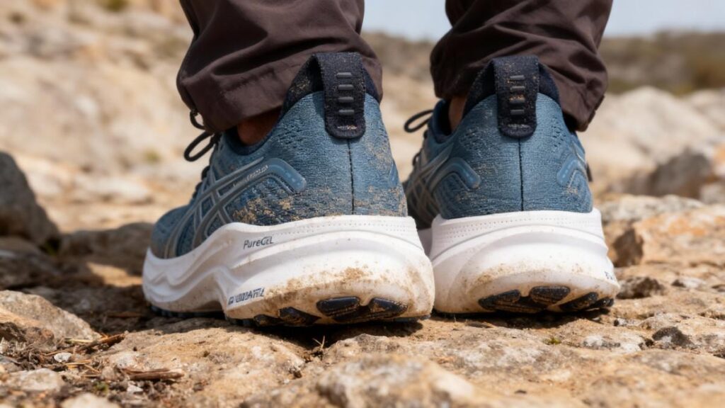 Heels view of ASICS GEL-KAYANO 32.