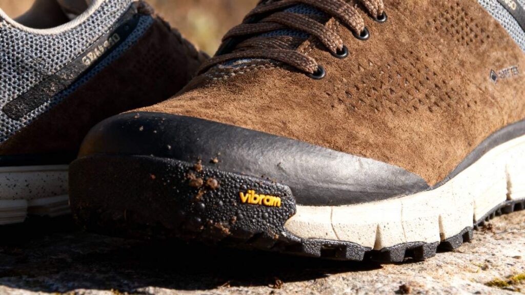 Close-up of toebox of Danner Trail 2650 GTX.