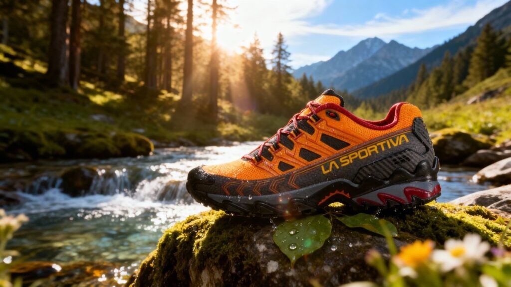 La Sportiva Ultra Raptor II outdoor shot.