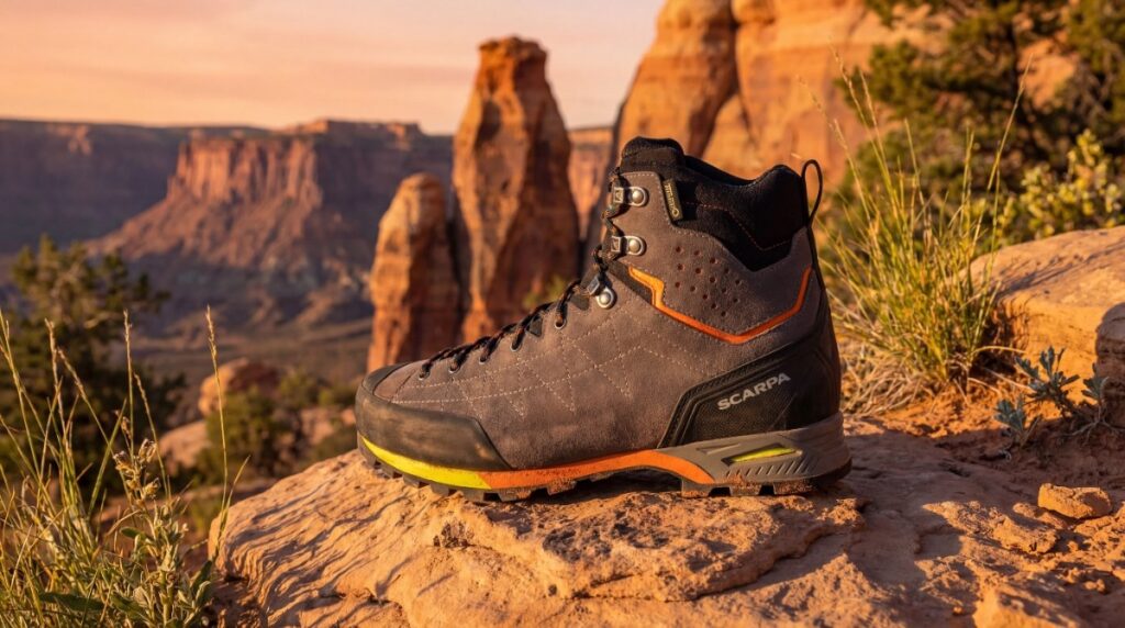 Scarpa Zodiac Plus GTX outdoor shot. 