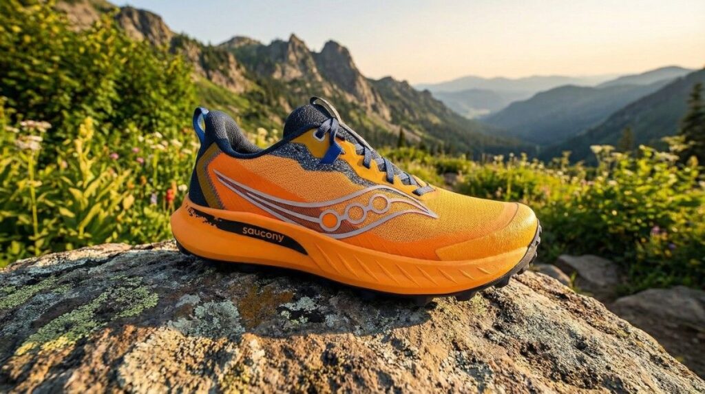 Saucony Peregrine 15 Outdoor shot.